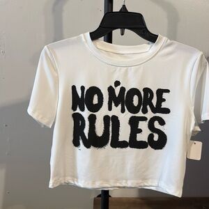 No more rules crop top